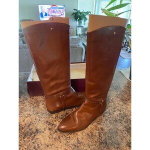ETIENNE AIGNER BOOTS 70's Vintage Brown Leather Pointy Boots Alexis Brazil Prair